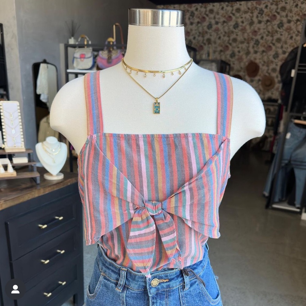 Madewell Rainbow Stripe Top